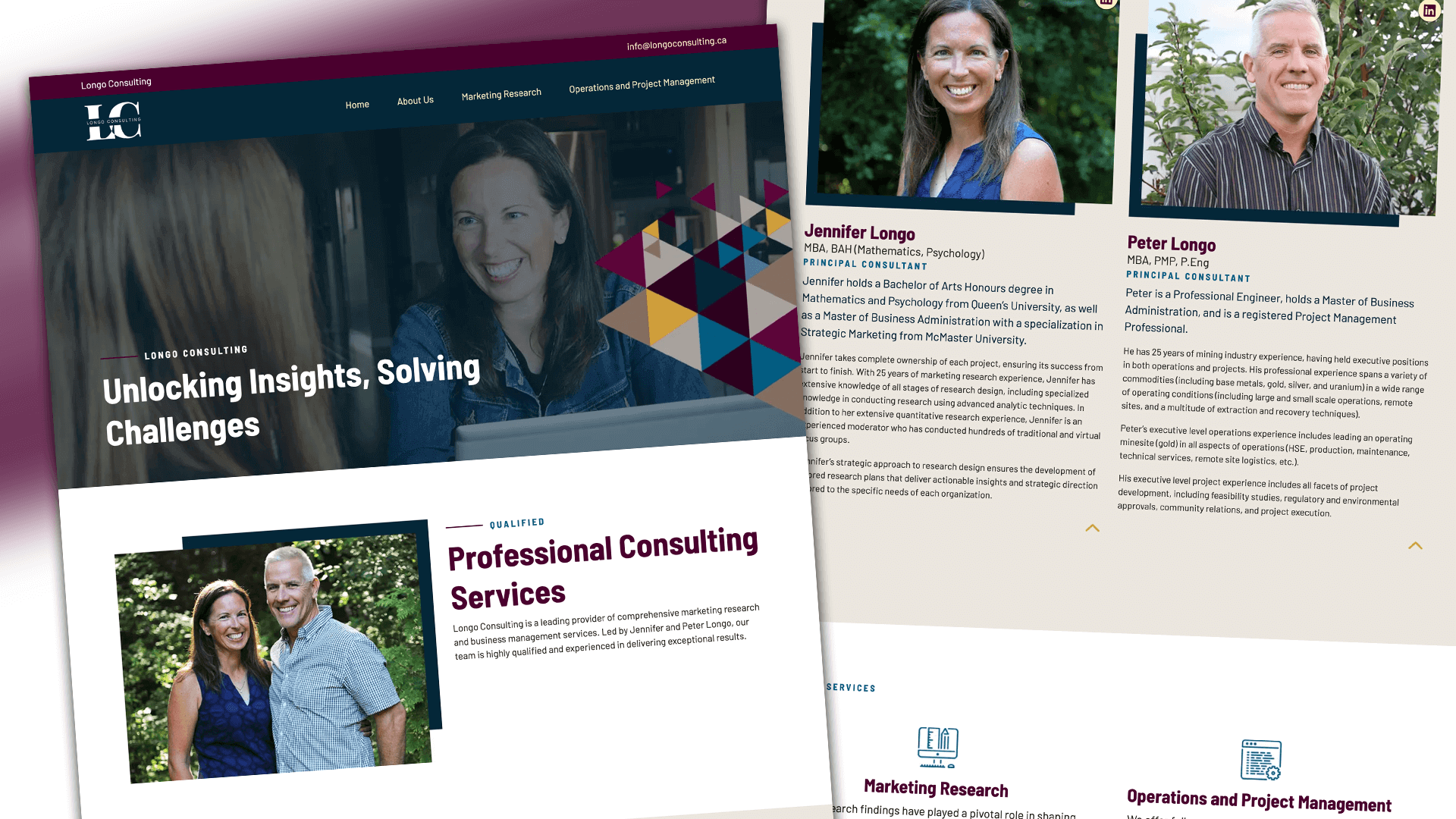 Longo Consulting, Website, Longo Consulting Website, Portfolio Image, 